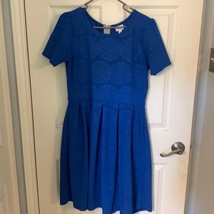Lularoe Amelia dress royal blue -size XL